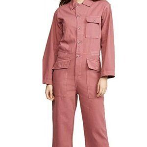 Current Elliott Women's Washed Berry Pink The Richland Coveralls,